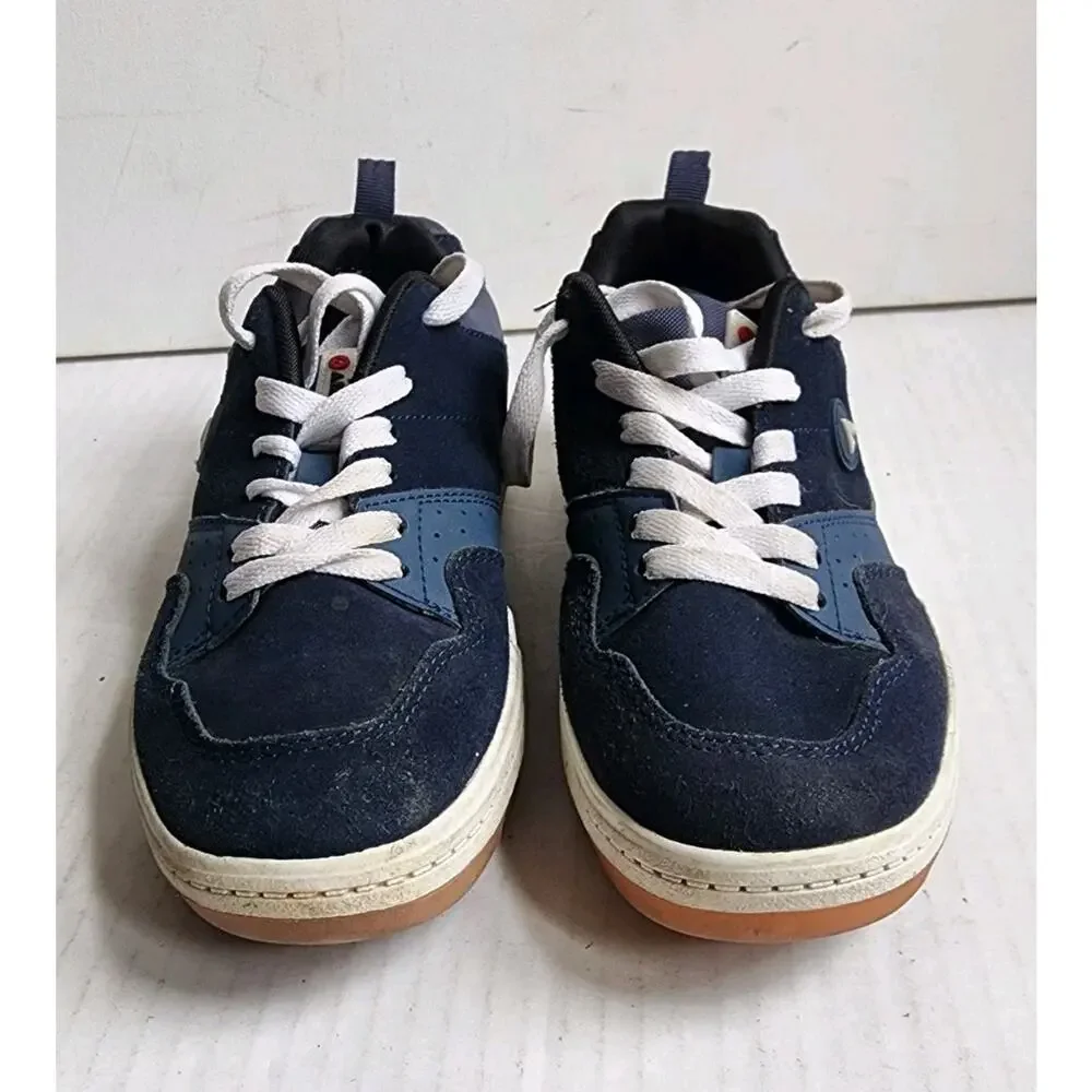 Airwalk Youth Size 4 Navy Blue Skate Shoes Sneakers Lace Up Casual Low Top Boys